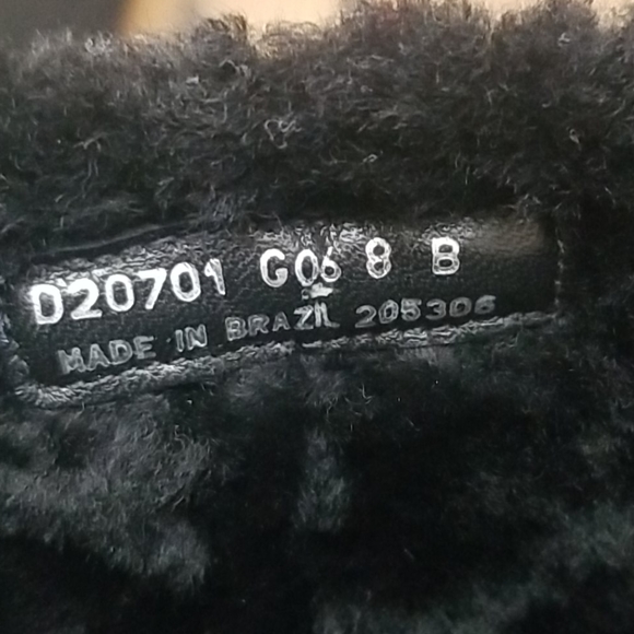 Cole Haan Calum Black Faux Fur Winter Heeled Boots Size 8 - Picture 4 of 6